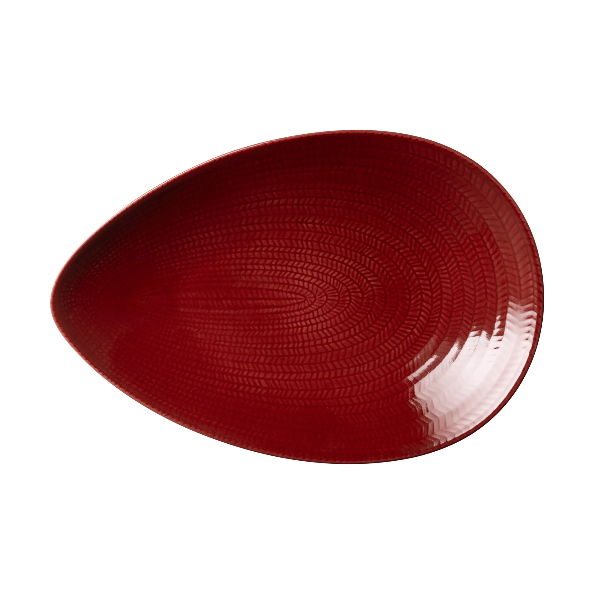 Blue Fire serving platter, Red, 20x29 cm Rörstrand