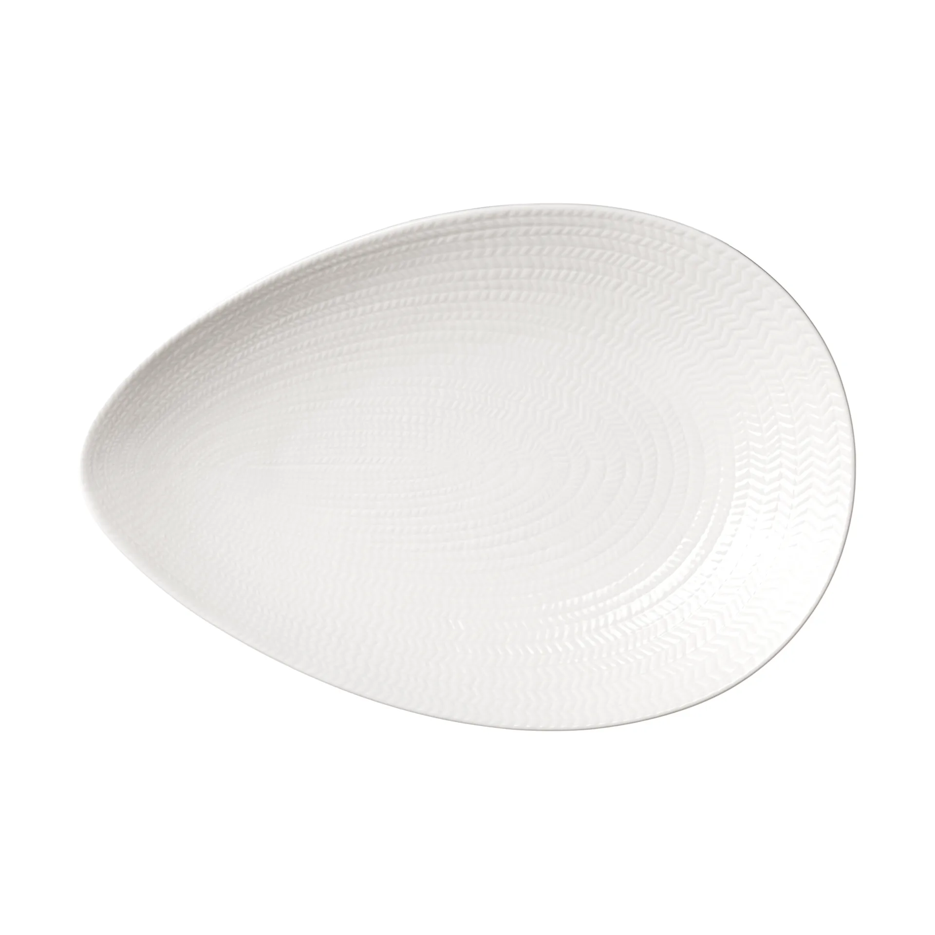 Blue Fire serving platter, White, 24x35 cm Rörstrand