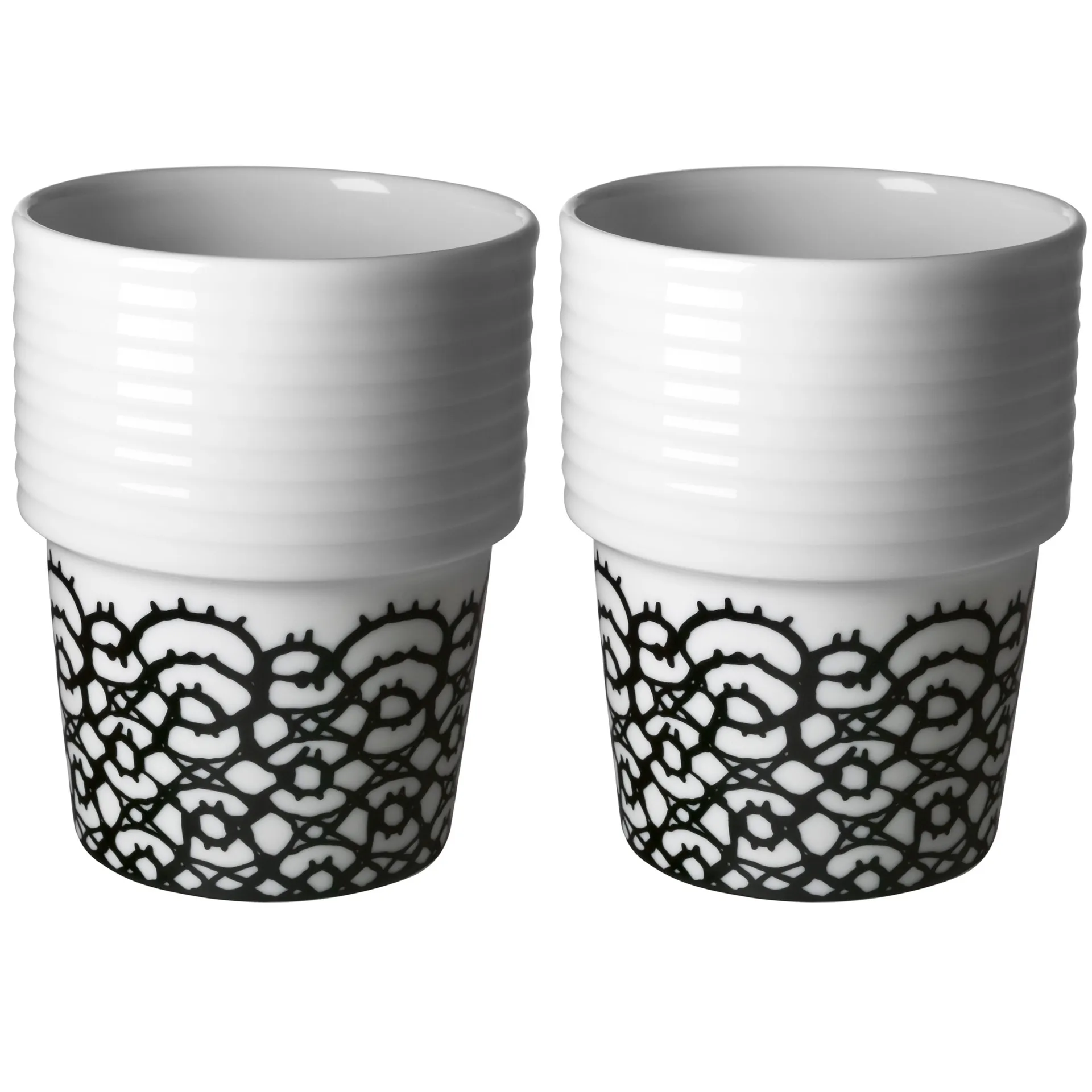 Filippa K mug 2-pack, black tip 2-pack Rörstrand