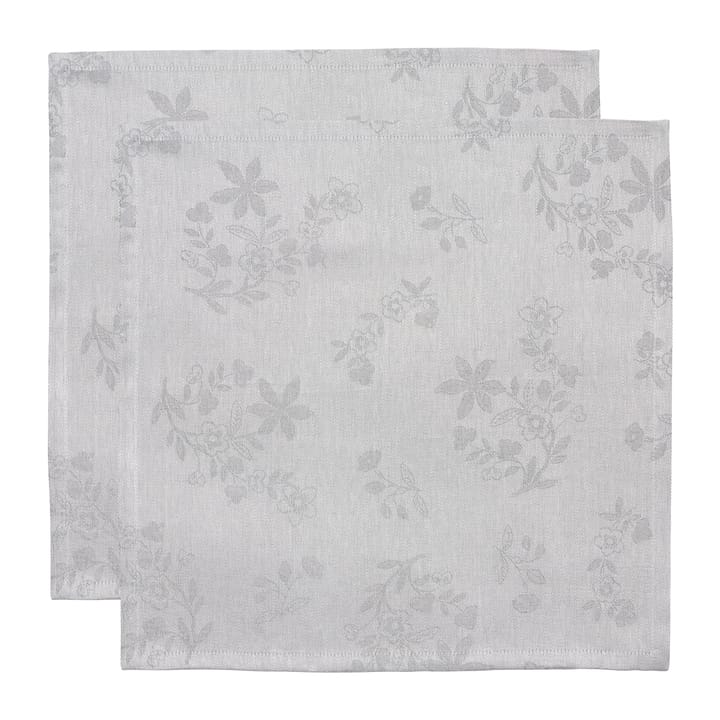 Ostindia Black fabric napkin 45x45 cm 2-pack   - Black - Rörstrand