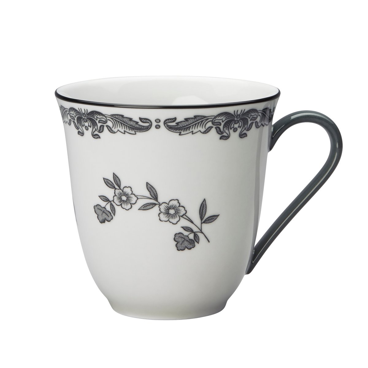 Rörstrand Ostindia Black mug 30 cl | Scandinavian Design | Coffee cups | Black