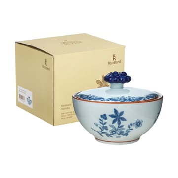 Ostindia bowl with lid 35 cl gift wrap - Blue-white - Rörstrand