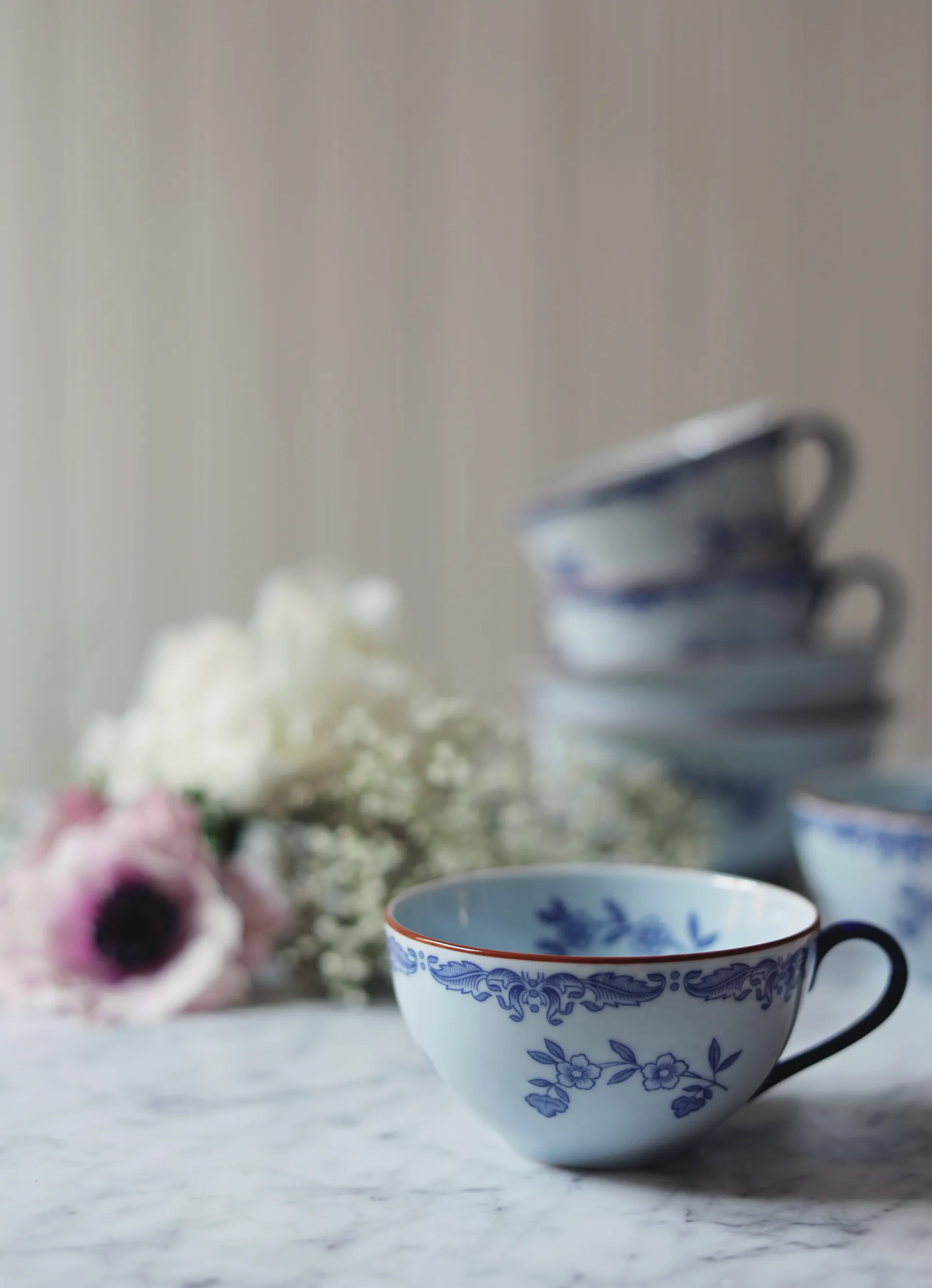 Ostindia cup with saucer 27 cl gift wrap, Blue-white Rörstrand