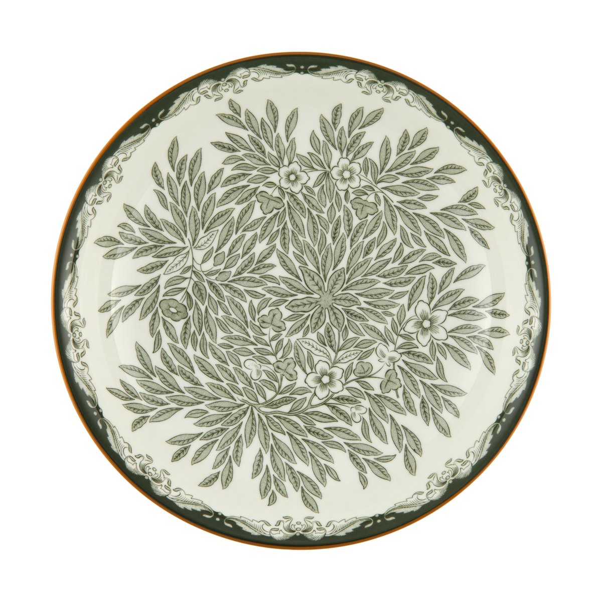 Rörstrand Ostindia Floris deep plate Ø22 cm Green