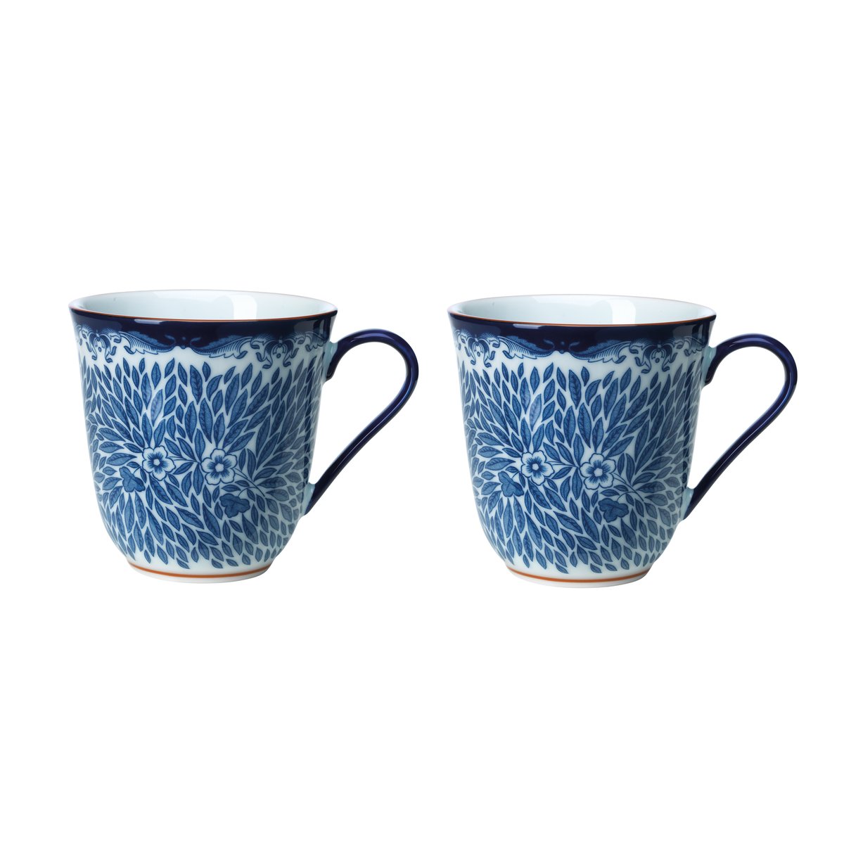 Rörstrand Ostindia Floris mug 30 cl2-pack Blue | Scandinavian Design | Coffee cups | Blue