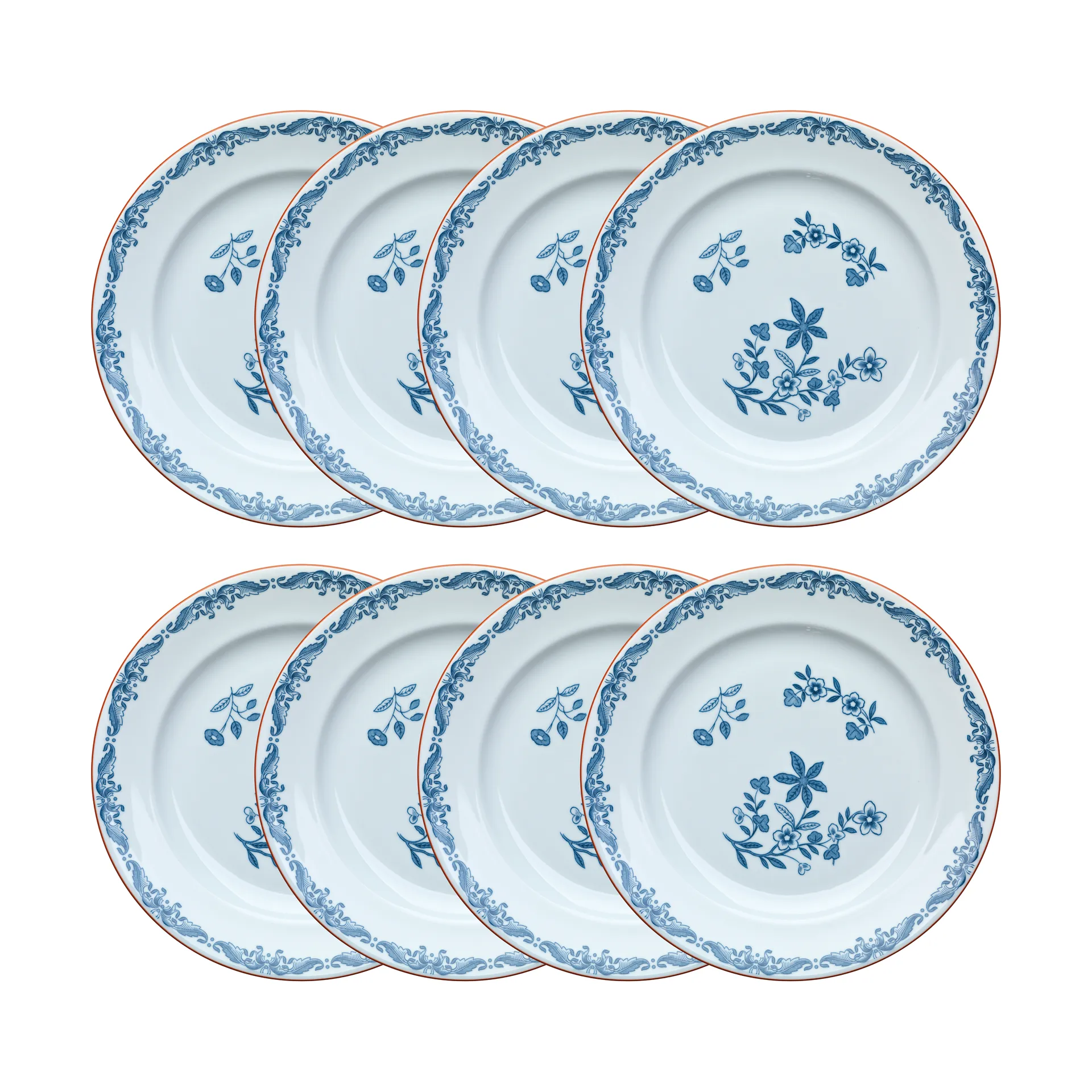 Ostindia plate Ø27 cm 8-pack – Blue,  Rörstrand