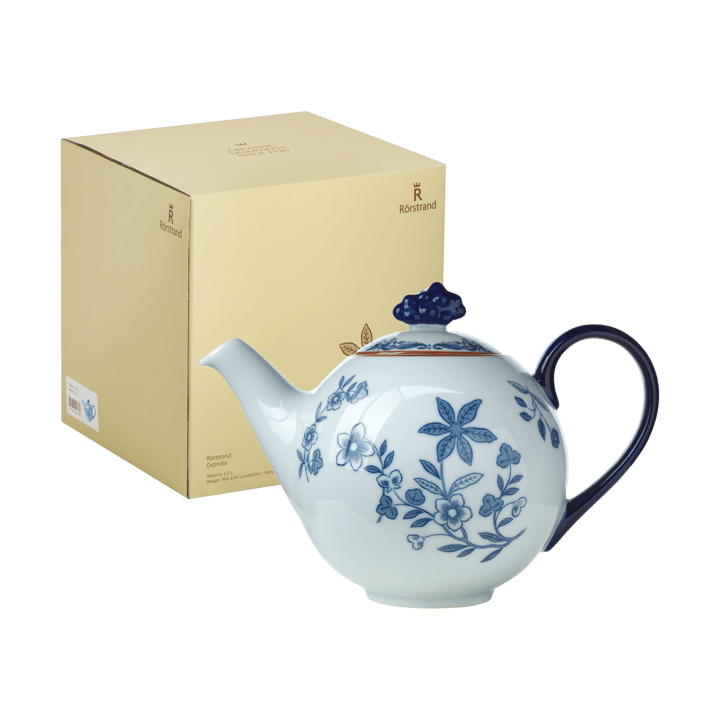 Ostindia teapot 1.2 l gift wrap - Blue-white - Rörstrand