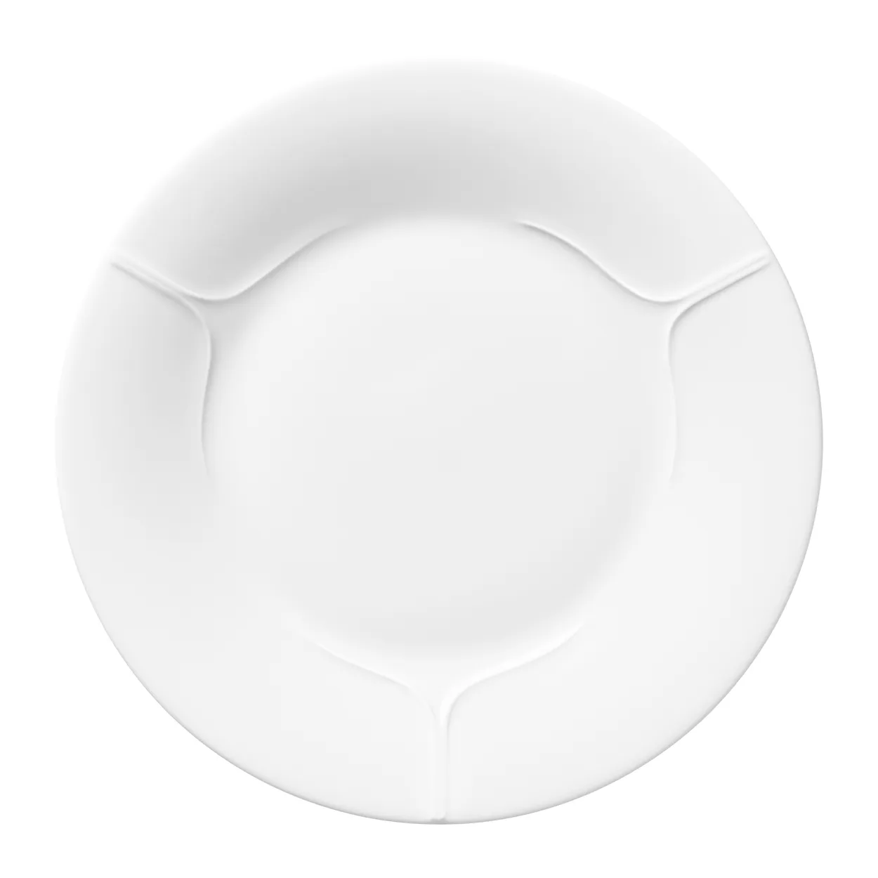 Rörstrand Pli Blanc plate 21 cm white | Scandinavian Design | Dinner plates | White