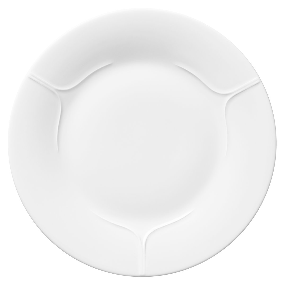 Rörstrand Pli Blanc plate 26 cm white | Scandinavian Design | Dinner plates | White