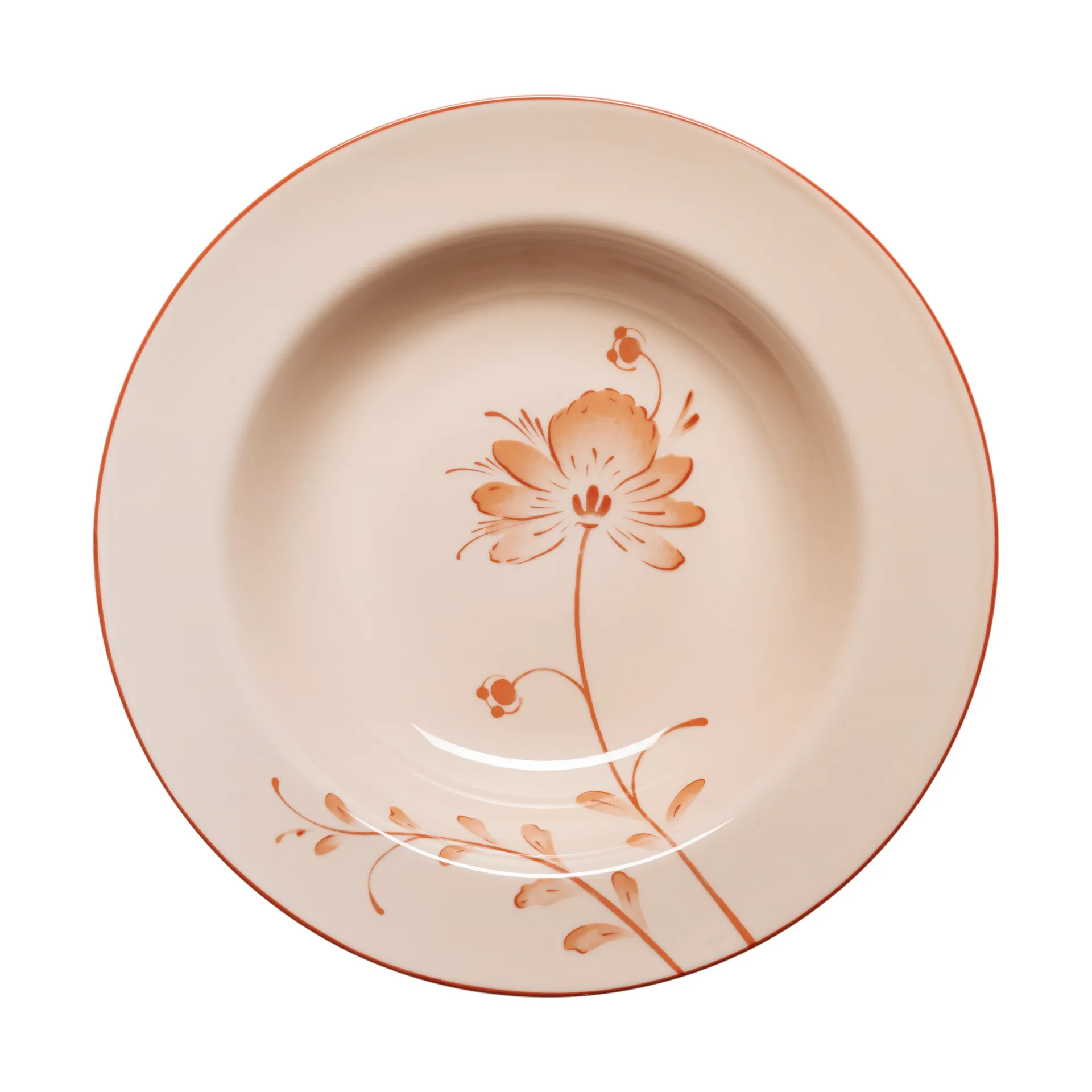 Rörstrand bird deep plate, Caramel Jubilee, Ø24 cm Rörstrand