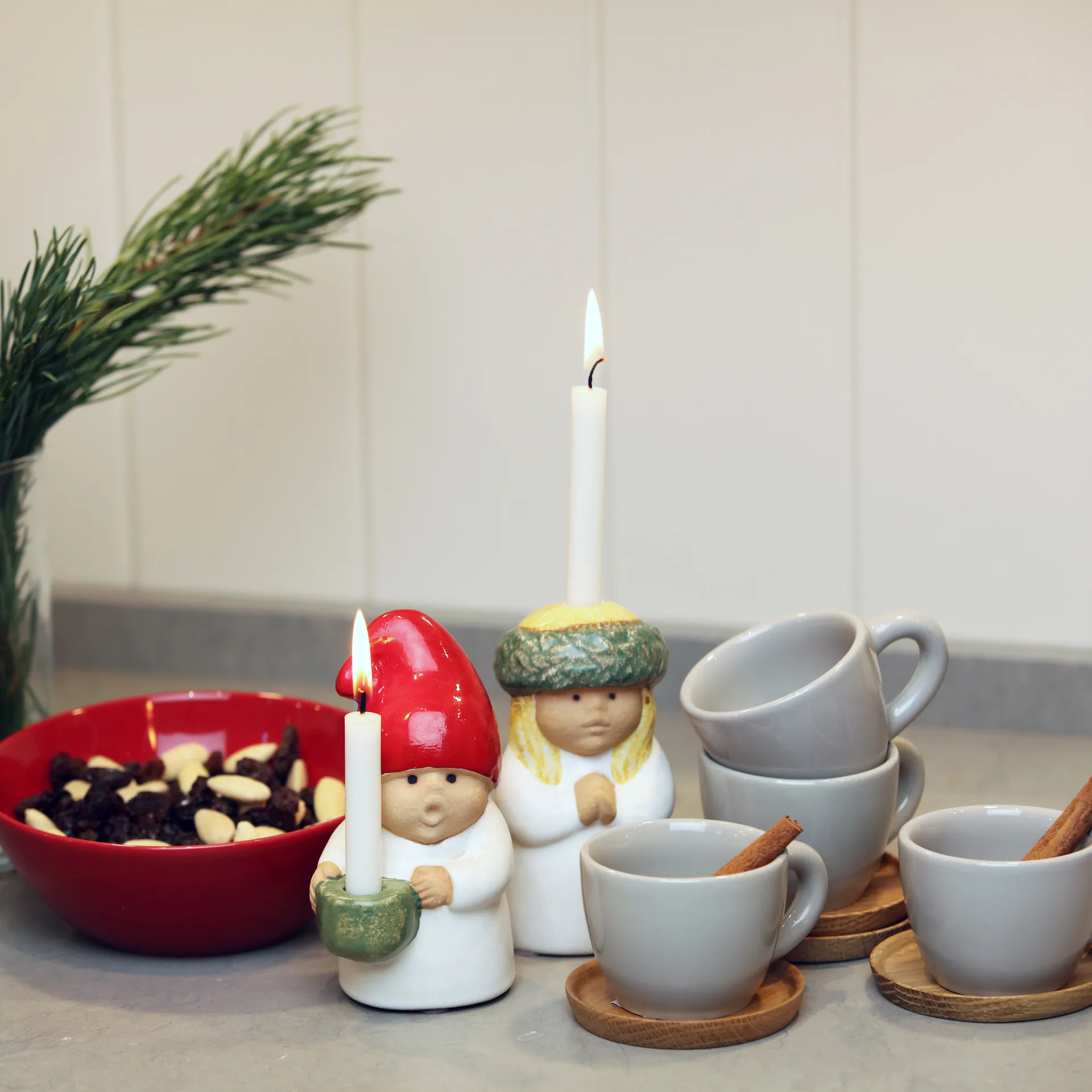 Santa figurine, white Rörstrand
