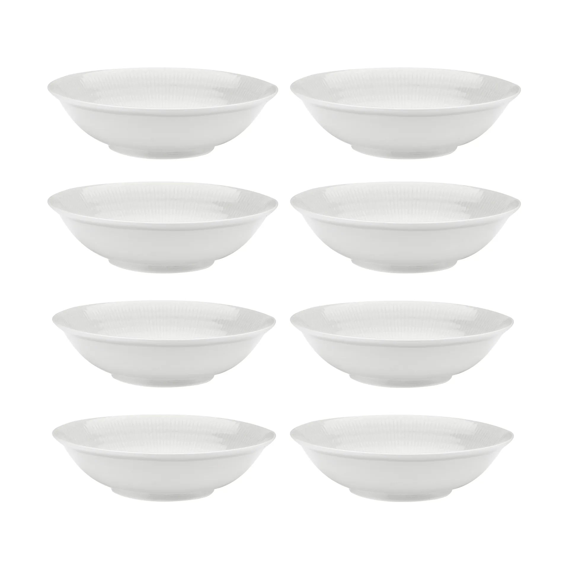 Swedish Grace deep plate Ø19 cm 8-pack - Snow (white) Rörstrand