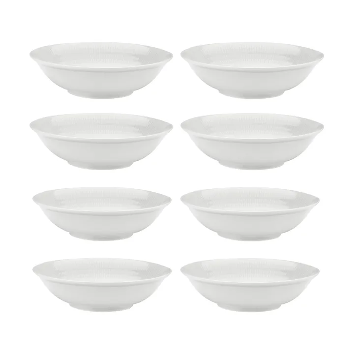 Swedish Grace deep plate Ø19 cm 8-pack - Snow (white) - undefined - Rörstrand