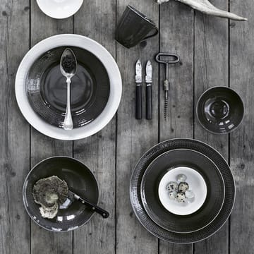 Swedish Grace deep plate Ø19 cm - stone (dark grey) - Rörstrand