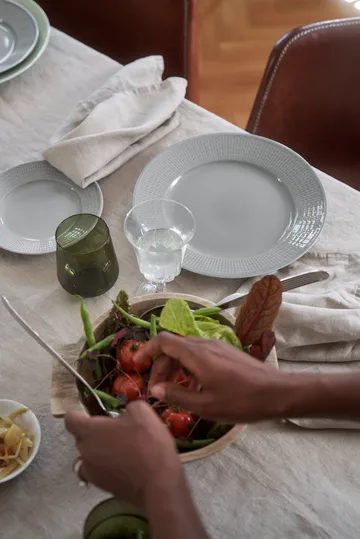 Swedish Grace deep plate 25 cm 6-pack Mist(grey) - Rörstrand