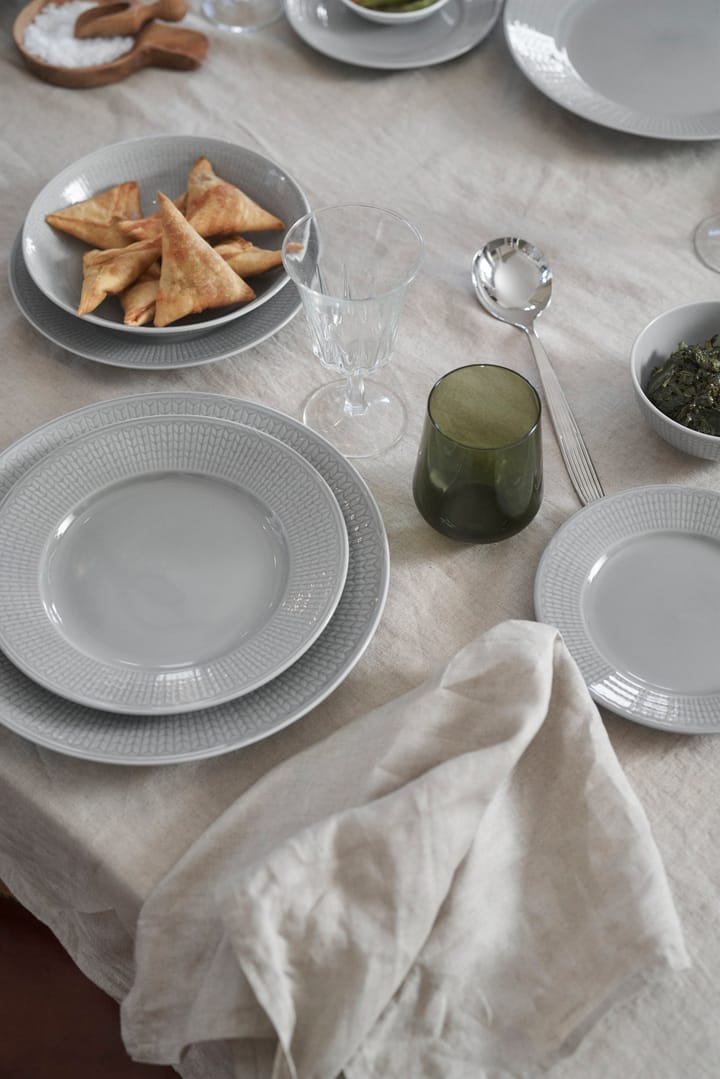 Swedish Grace deep plate 25 cm 6-pack Mist(grey) - undefined - Rörstrand