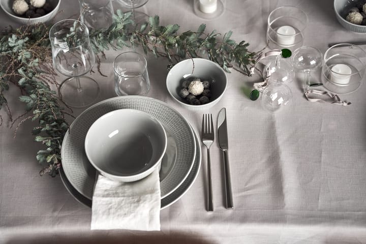 Swedish Grace deep plate 25 cm 6-pack Mist(grey) - undefined - Rörstrand