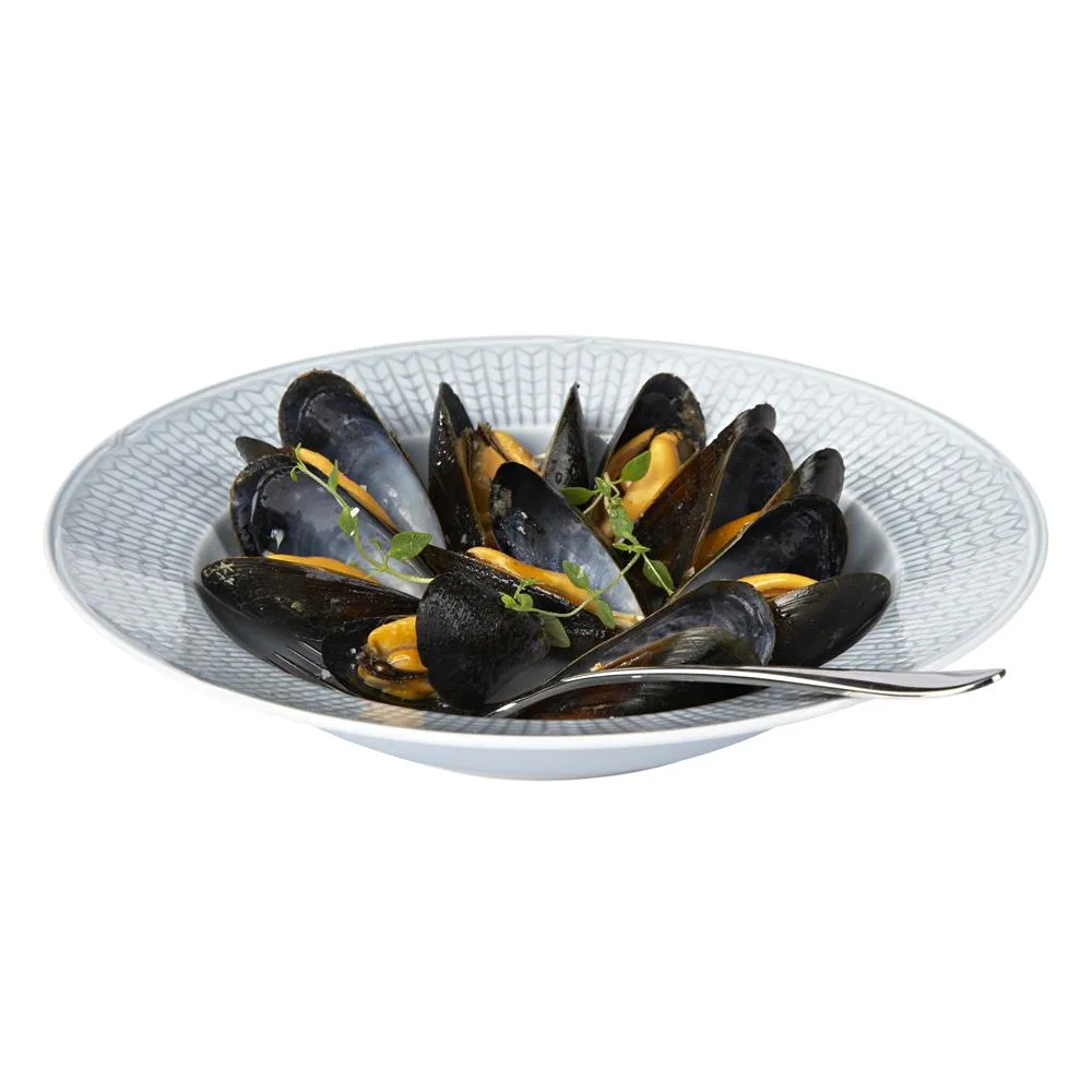 Swedish Grace deep plate Ø25 cm, ice (light blue) Rörstrand