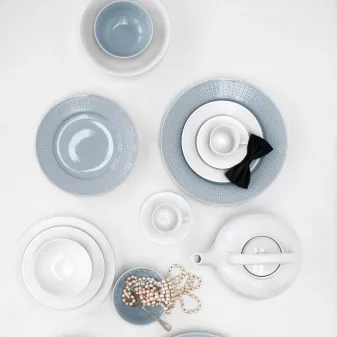 Swedish Grace deep plate Ø25 cm, snow (white) Rörstrand