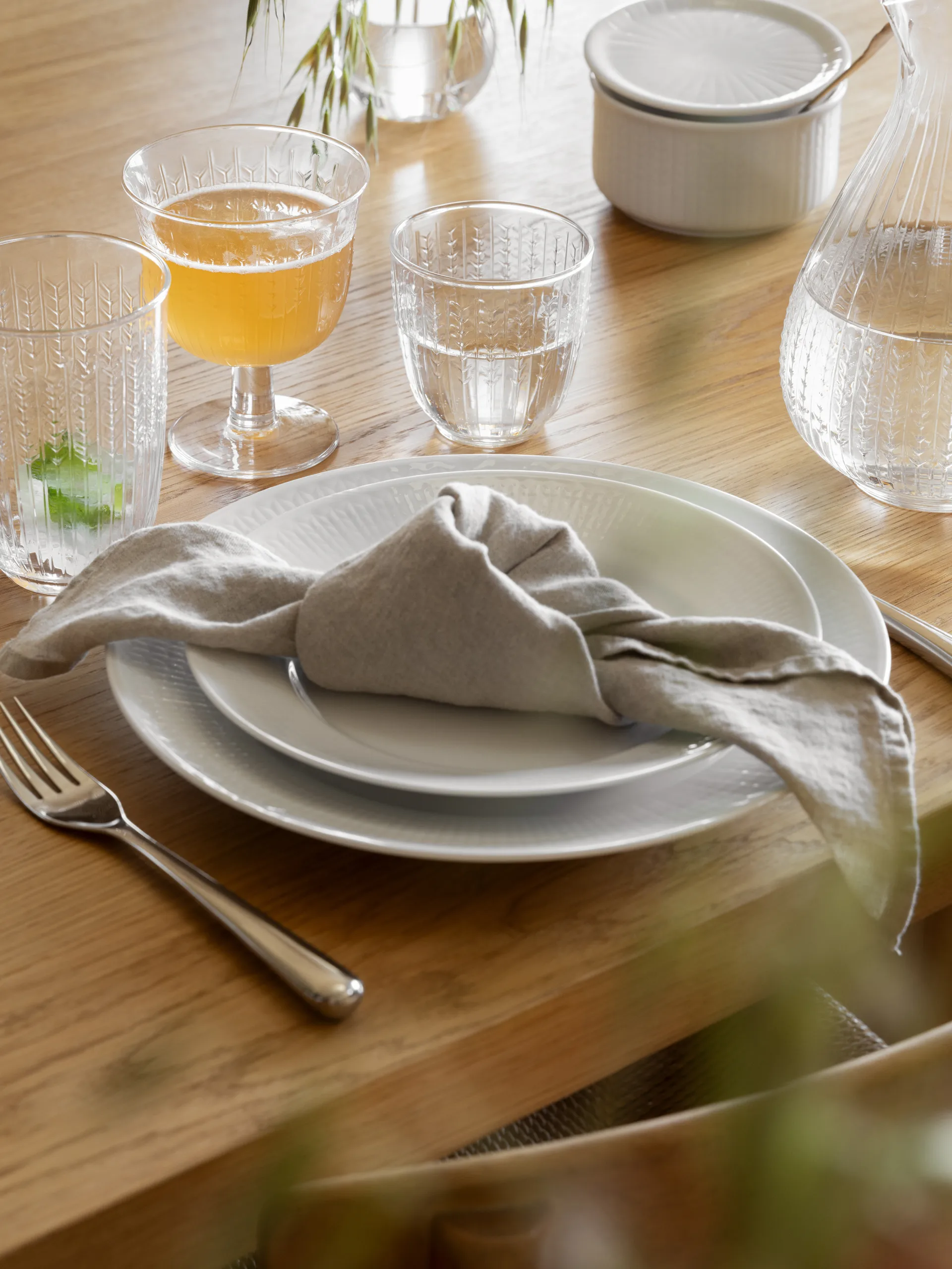 Swedish Grace drinking glass on stem 25 cl 2-pack, Clear Rörstrand