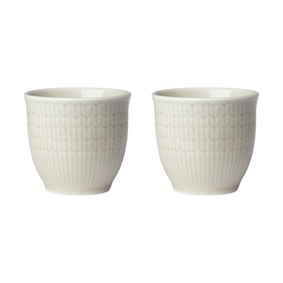 Rörstrand Swedish Grace egg cup 2-pack Oat | Scandinavian Design | Egg cups | Beige