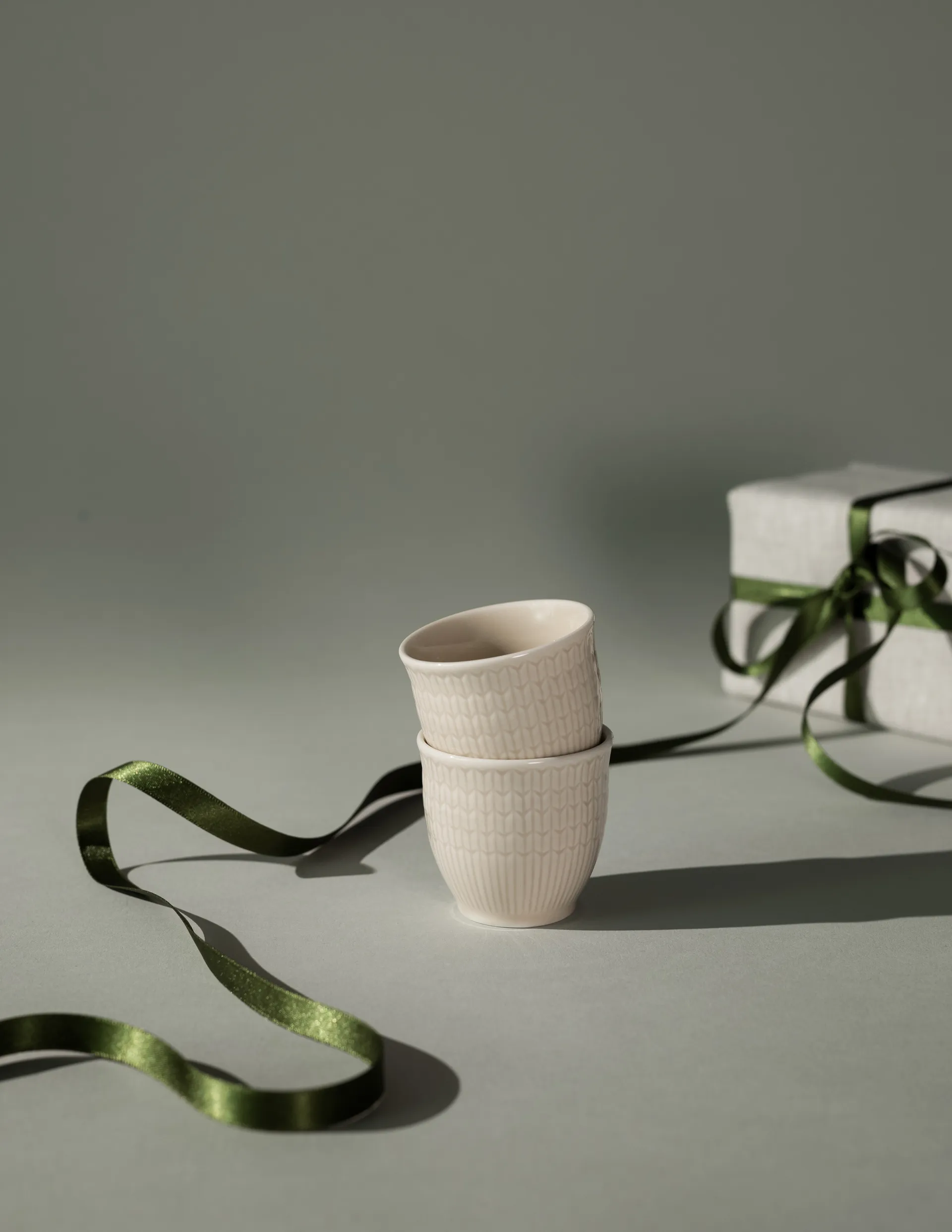 Swedish Grace egg cup 2-pack, Oat Rörstrand