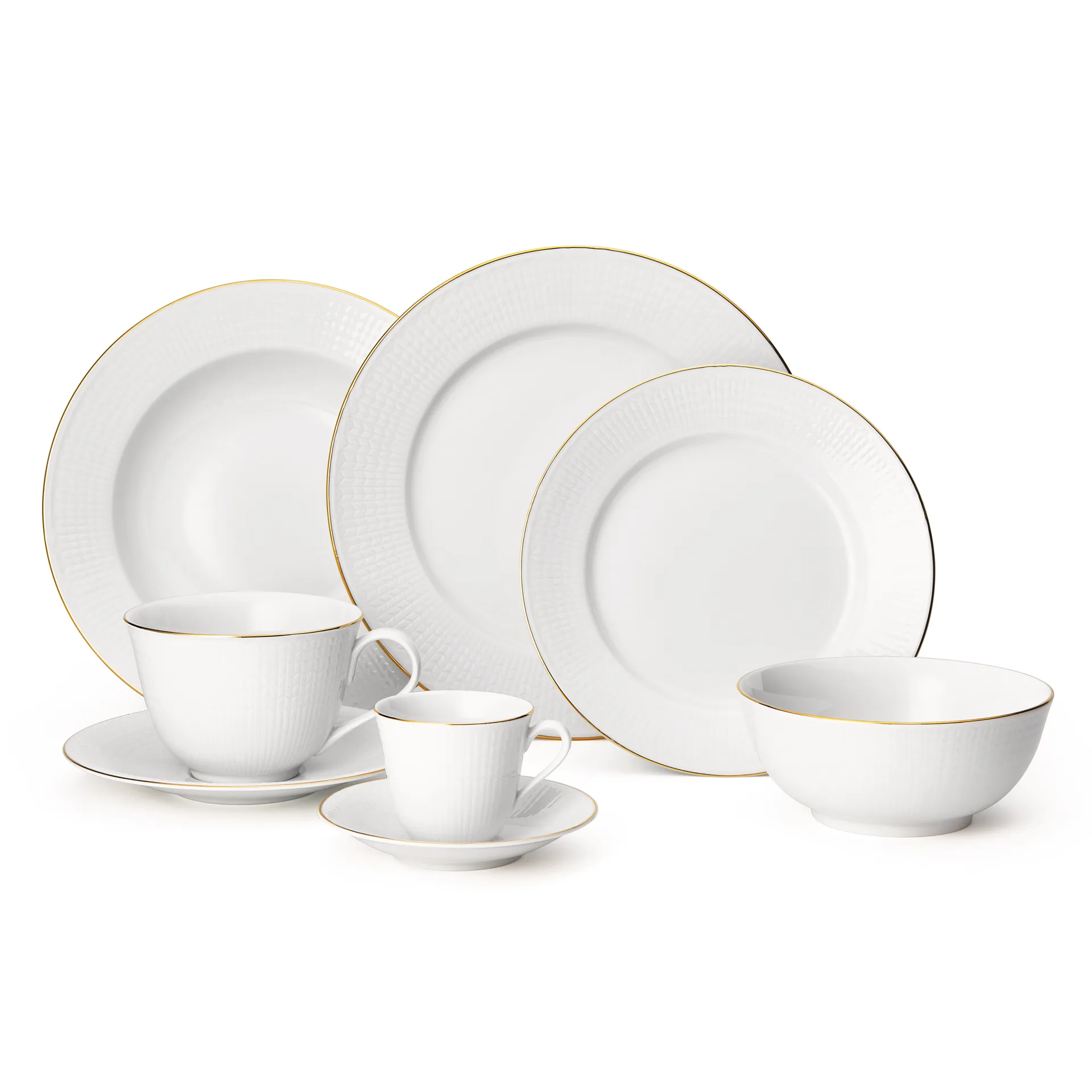 Swedish Grace Gala deep plate 25 cm, white Rörstrand