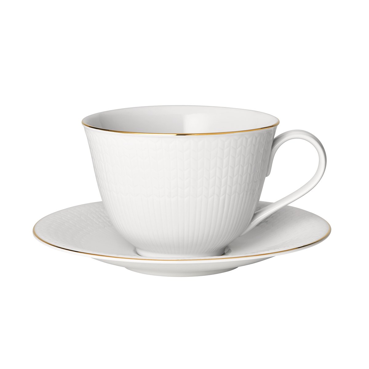 Rörstrand Swedish Grace Gala teacup with saucer white