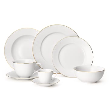 Swedish Grace Gala teacup with saucer - white - Rörstrand