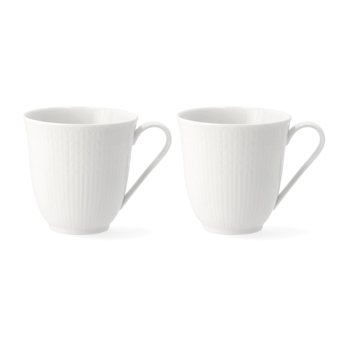 Rörstrand Swedish Grace mug 30 cl 2-pack snow | Scandinavian Design | Coffee cups | White