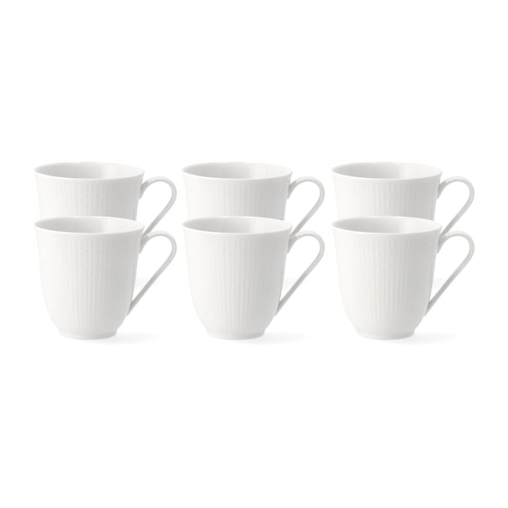 Swedish Grace mug 30 cl, 6-pack snow (white) - undefined - Rörstrand