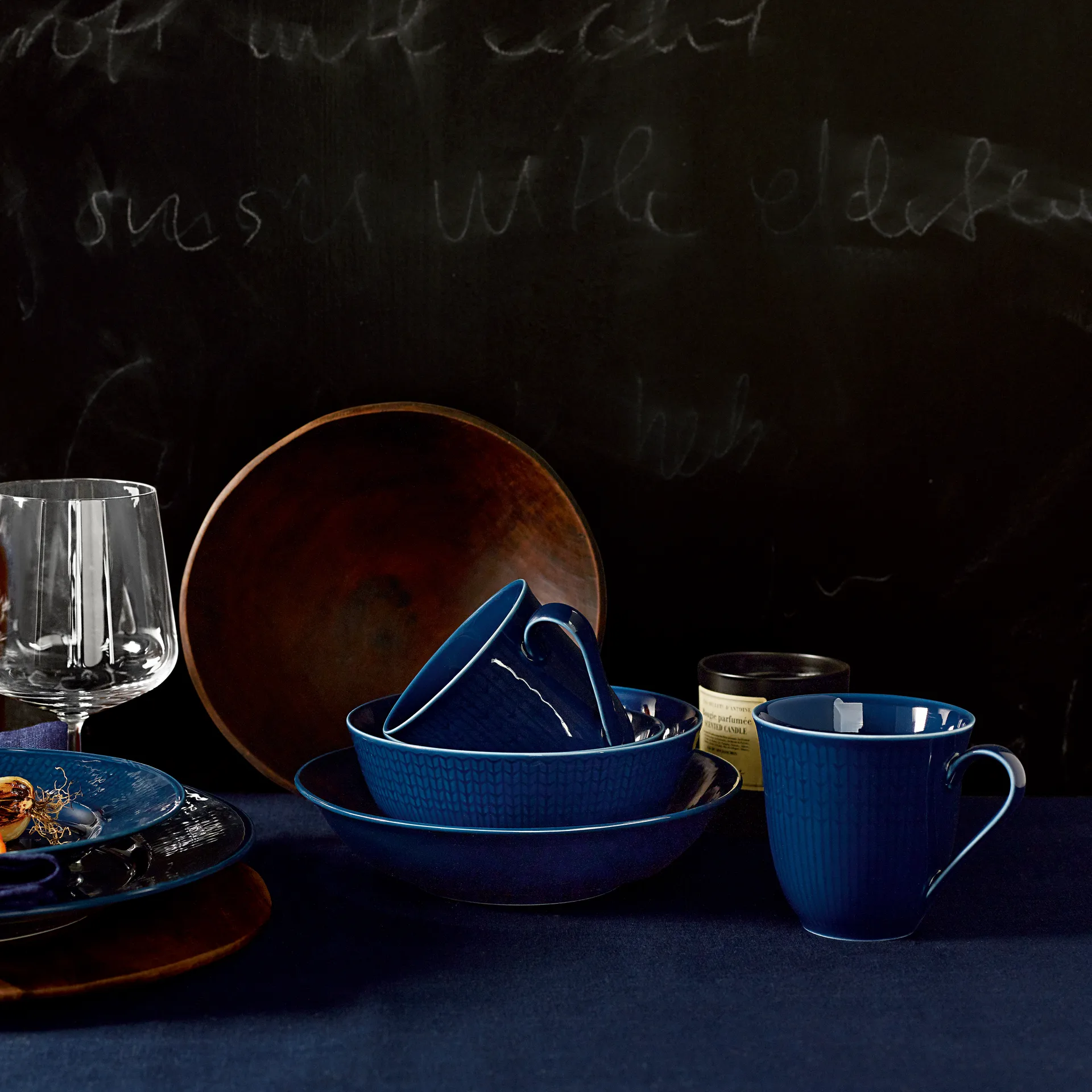 Swedish Grace mug 30 cl, midnight (blue) Rörstrand