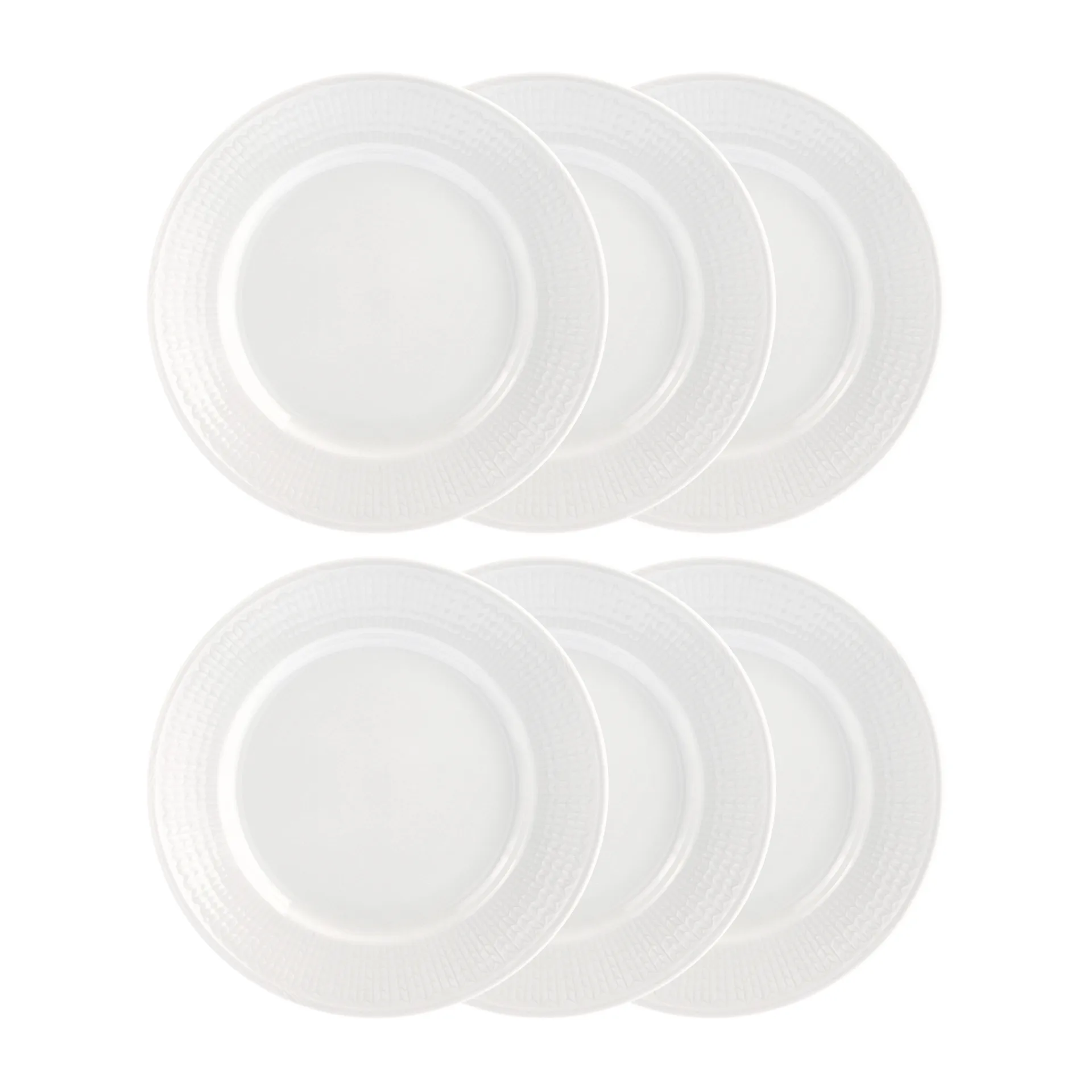 Swedish Grace plate 21 cm, 6-pack snow (white) Rörstrand