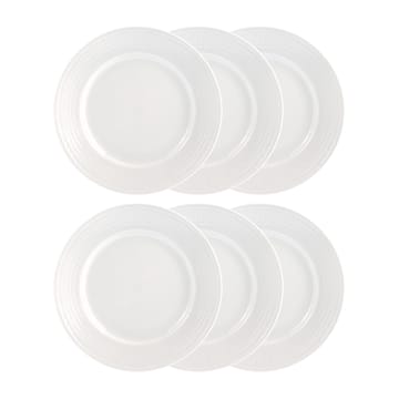Swedish Grace plate 21 cm, 6-pack snow (white) - undefined - Rörstrand