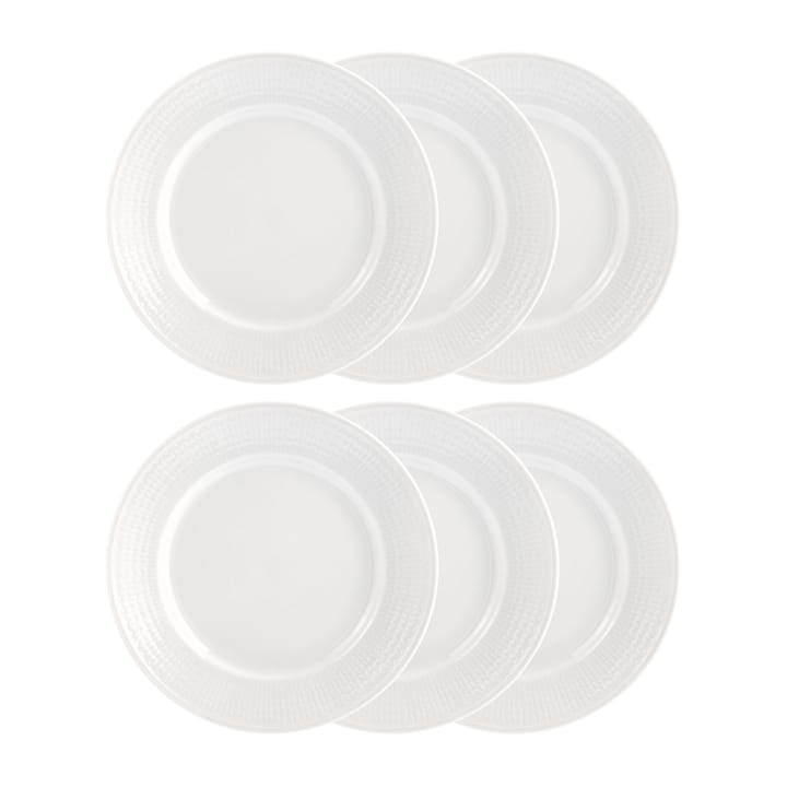 Swedish Grace plate 21 cm, 6-pack snow (white) - undefined - Rörstrand