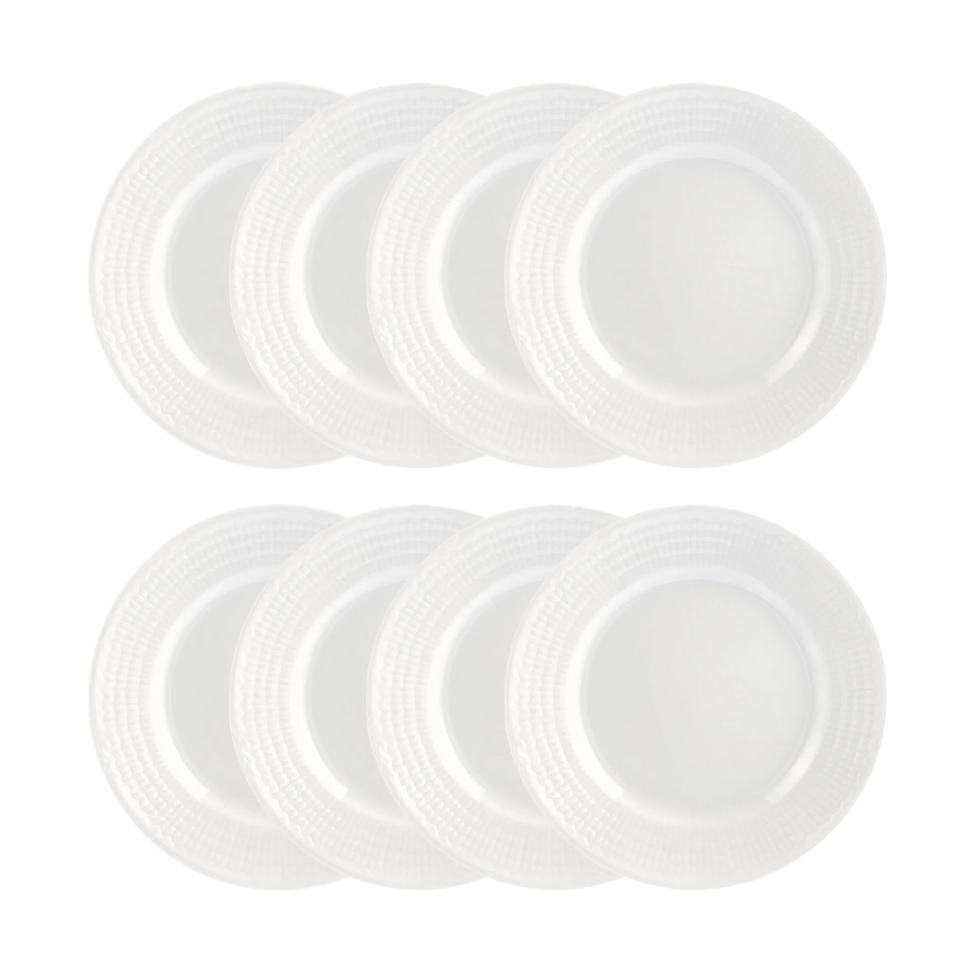 Swedish Grace plate Ø21 cm 8-pack - Snow (white) Rörstrand