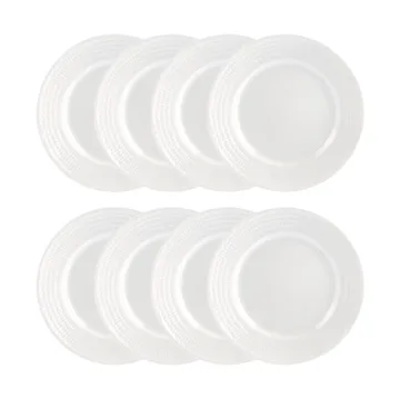 Swedish Grace plate Ø21 cm 8-pack - Snow (white) - Rörstrand