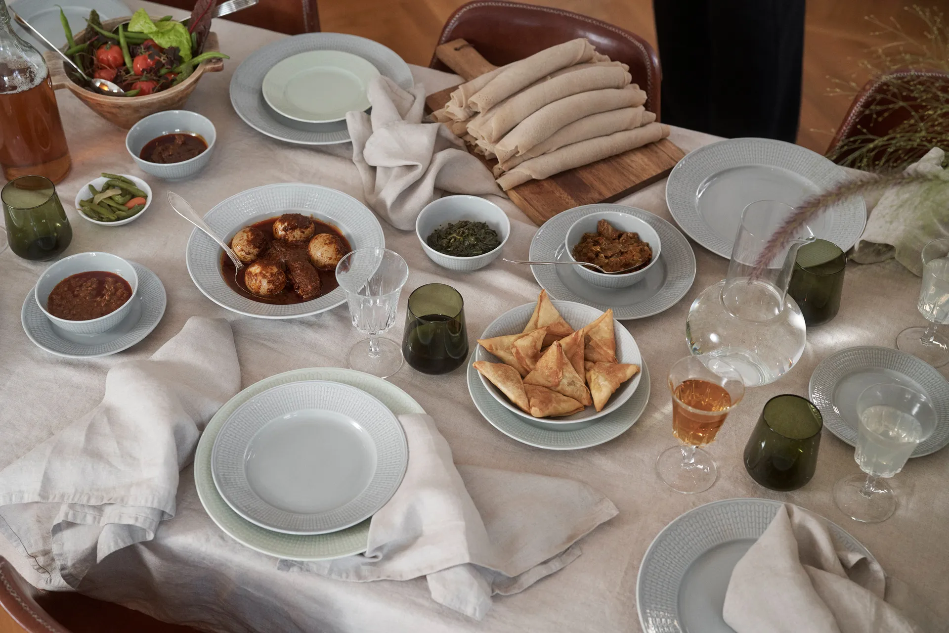 Swedish Grace plate Ø21 cm 8-pack - Snow (white) Rörstrand