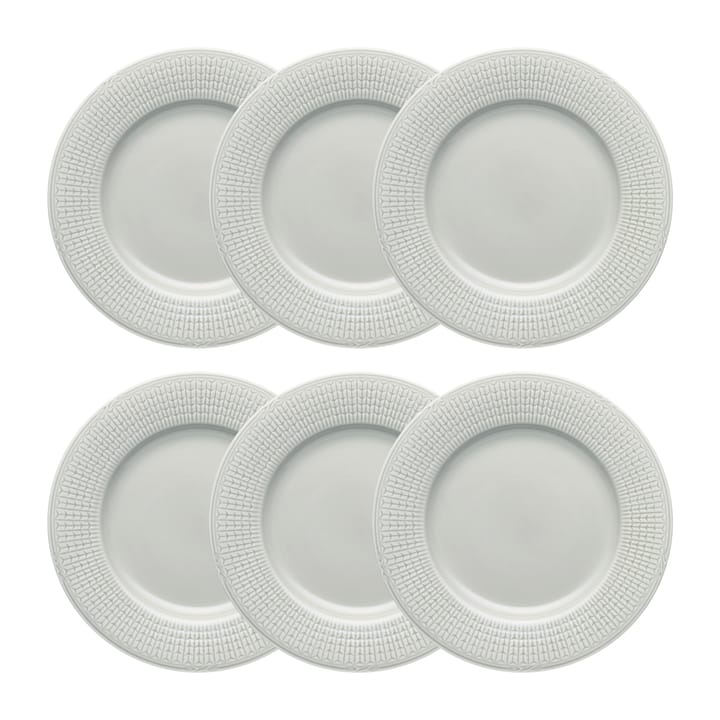 Swedish Grace plate Ø24 cm 6-pack Mist (grey) - undefined - Rörstrand