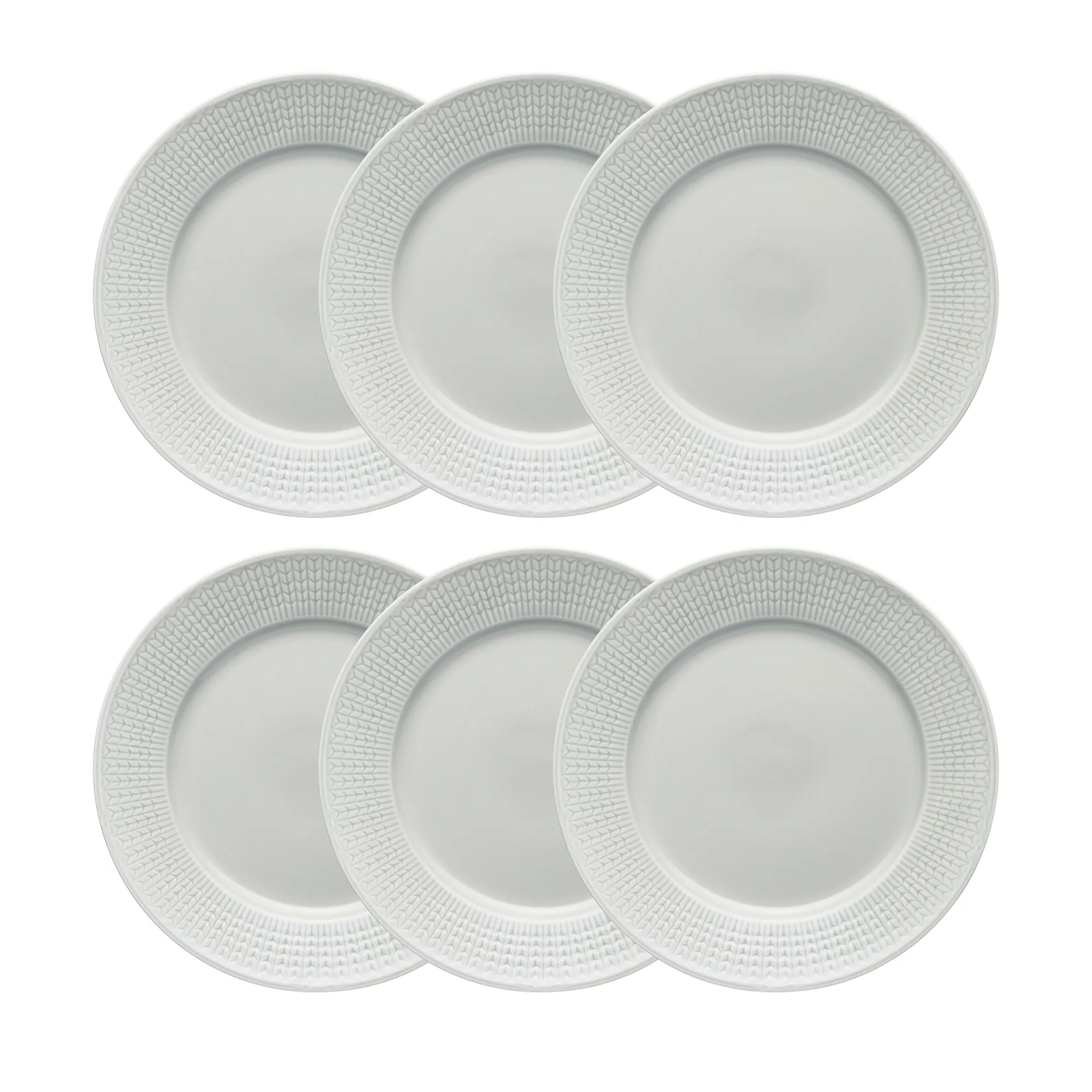 Swedish Grace plate Ø 27 cm 6-pack Mist (grey),  Rörstrand