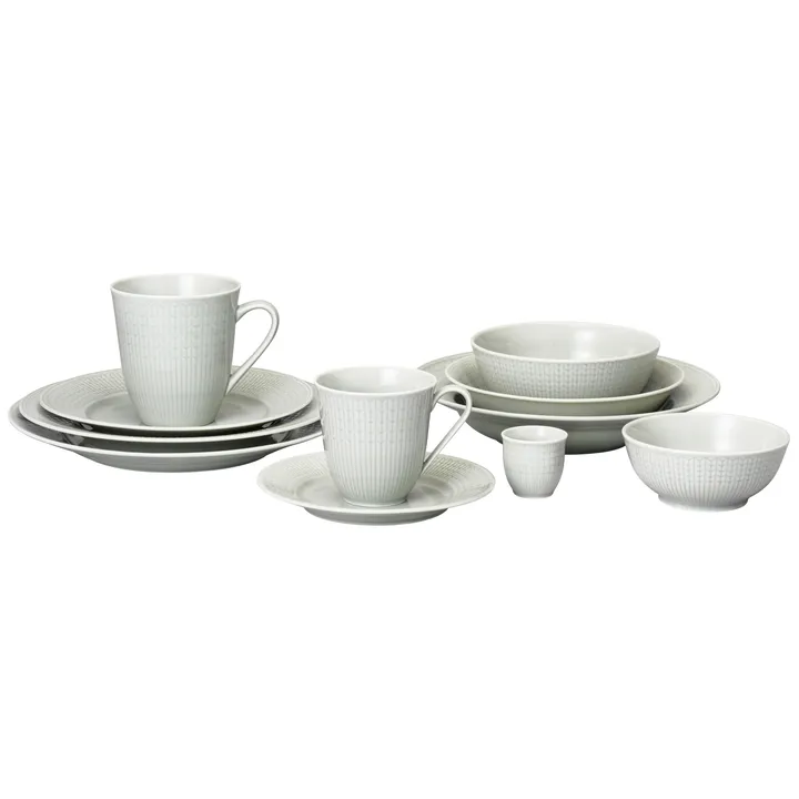 Swedish Grace plate Ø 27 cm 6-pack Mist (grey) from Rörstrand