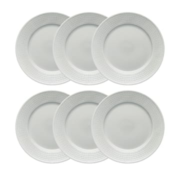 Swedish Grace plate Ø 27 cm 6-pack Mist (grey) - undefined - Rörstrand