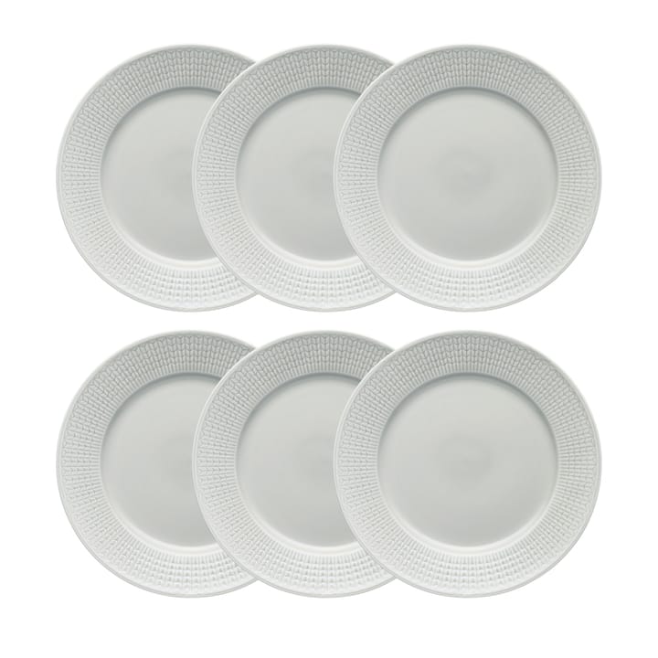 Swedish Grace plate Ø 27 cm 6-pack Mist (grey) - undefined - Rörstrand