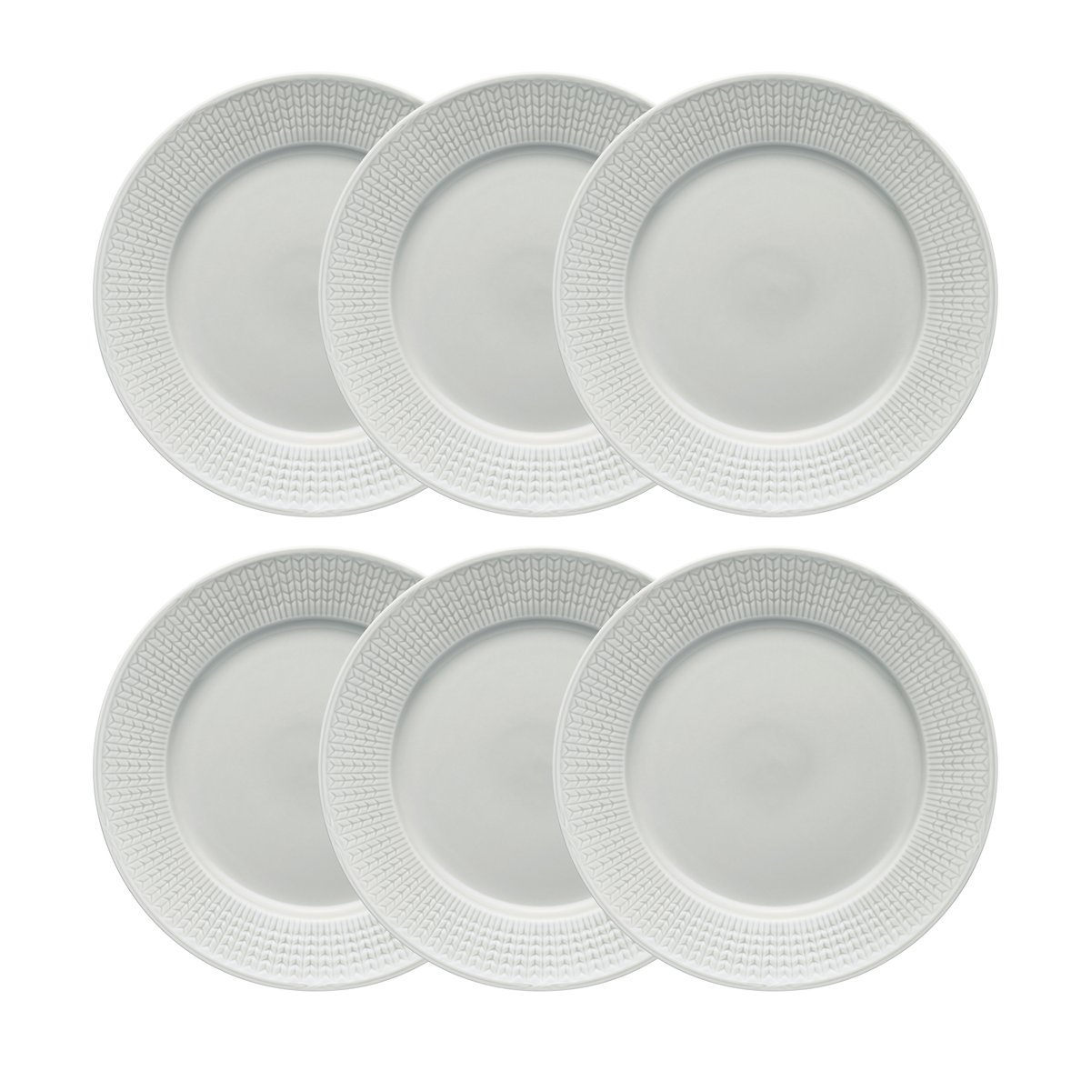 Rörstrand Swedish Grace plate o 27 cm 6-pack Mist (grey) Mist (grey)