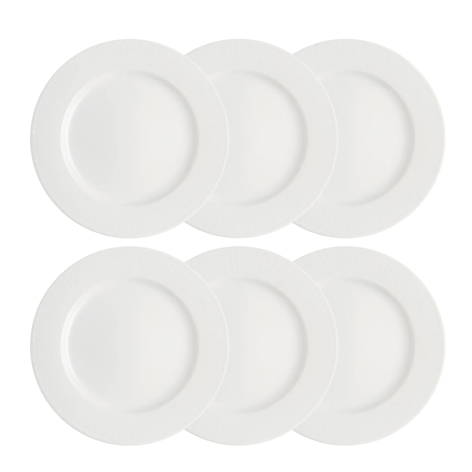 Swedish Grace plate 27 cm 6-pack snow (white),  Rörstrand