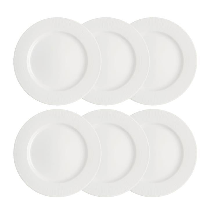 Swedish Grace plate 27 cm 6-pack snow (white) - undefined - Rörstrand