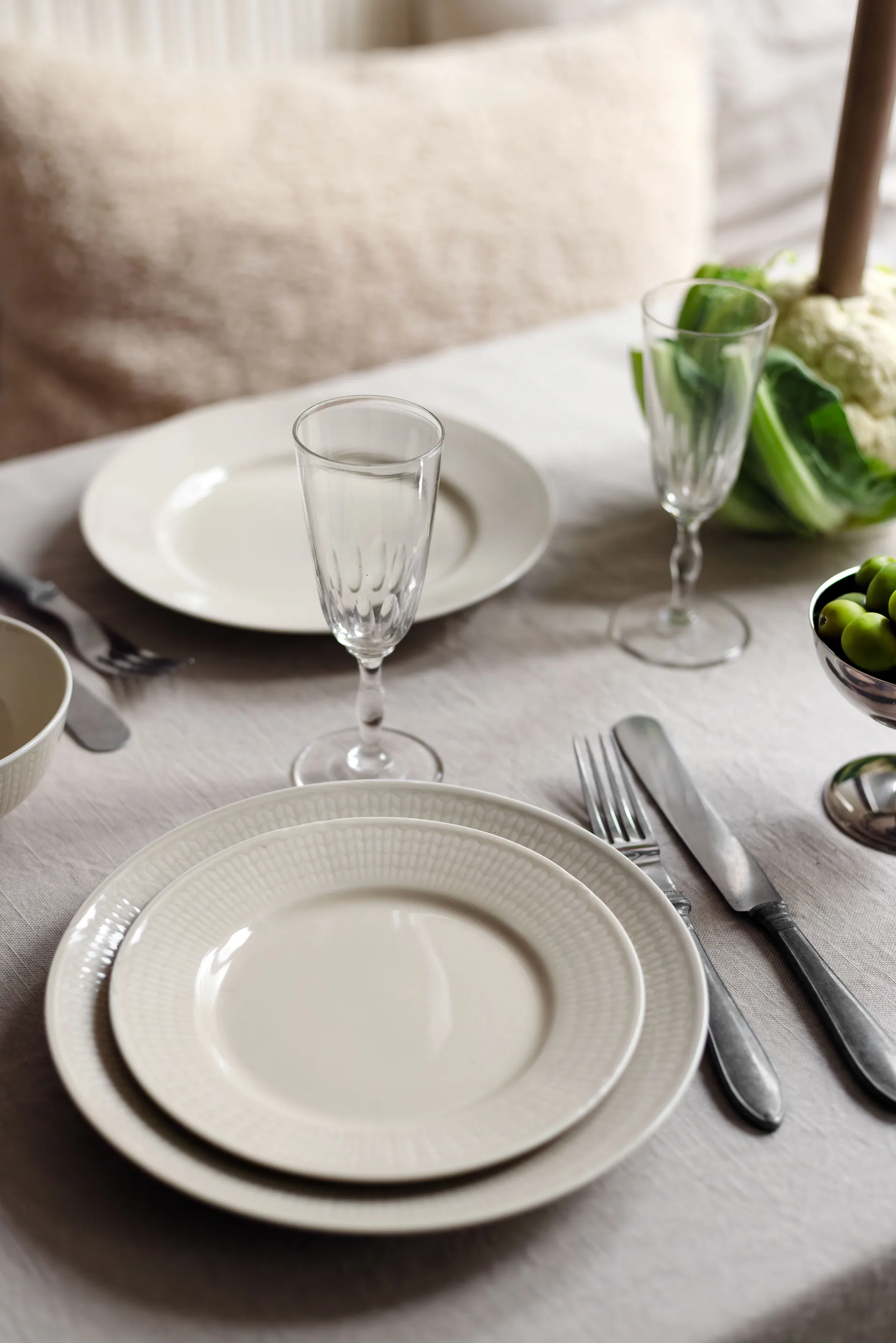 Swedish Grace plate small Ø21 cm, Oat Rörstrand