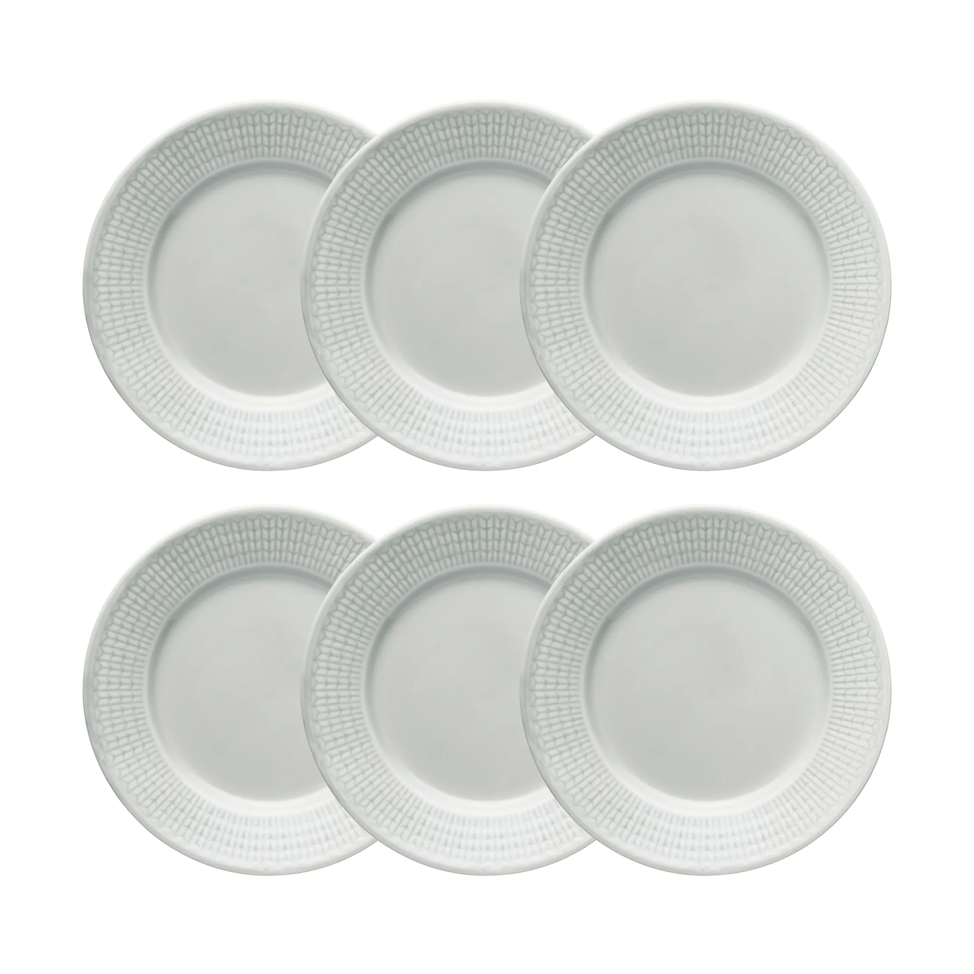 Swedish Grace side plate 6-pack Mist (grey) Rörstrand