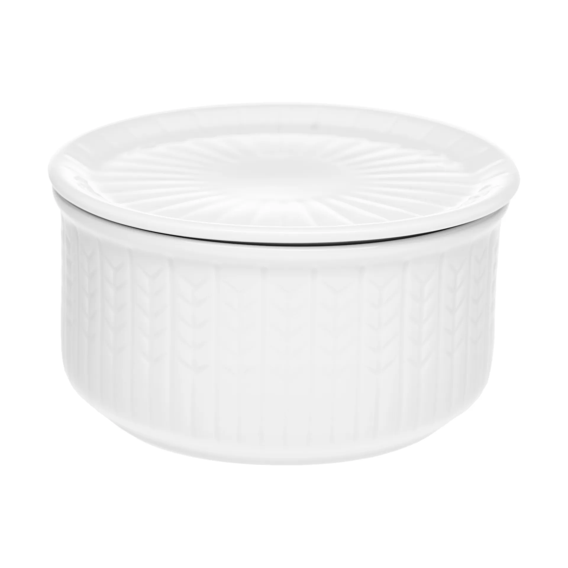 Swedish Grace storage jar low S 0.3 L, Snow Rörstrand