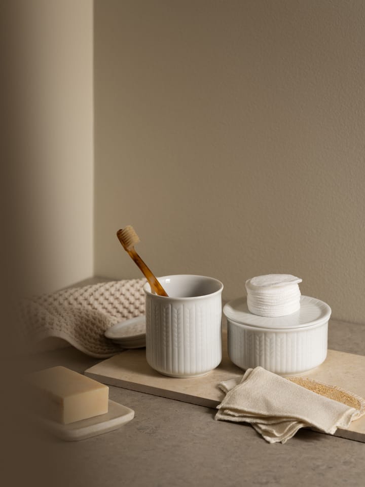 Swedish Grace storage jar low S 0.3 L, Snow Rörstrand